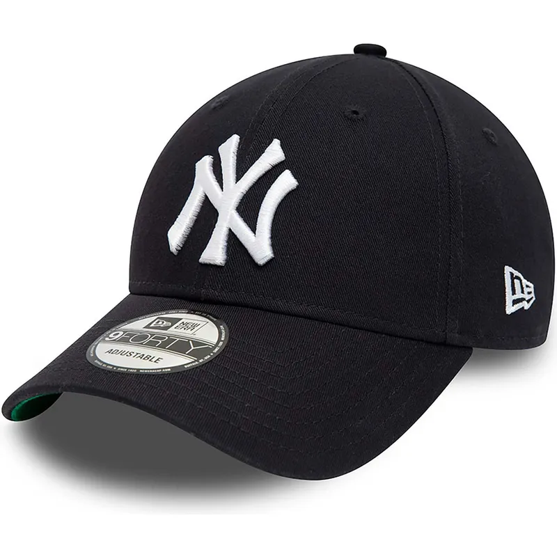 petten-gebogen-marineblauw-verstelbaar-9forty-team-side-patch-van-new-york-yankees-mlb-van-new-era
