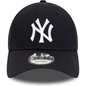 petten-gebogen-marineblauw-verstelbaar-9forty-team-side-patch-van-new-york-yankees-mlb-van-new-era