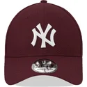 petten-gebogen-rood-fitted-39thirty-diamond-era-van-new-york-yankees-mlb-van-new-era