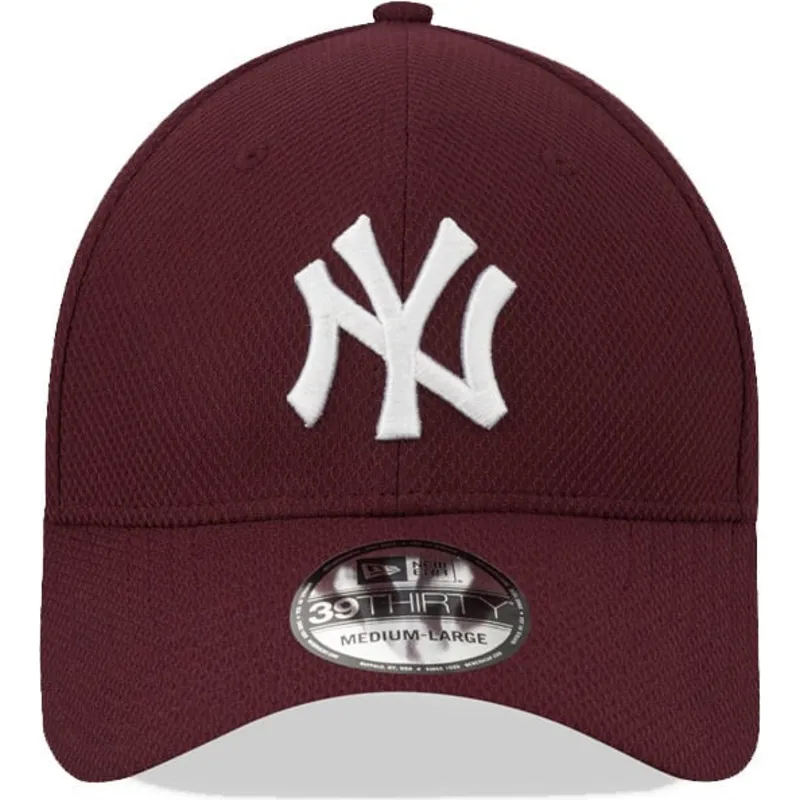 petten-gebogen-rood-fitted-39thirty-diamond-era-van-new-york-yankees-mlb-van-new-era