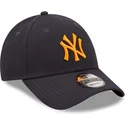 petten-gebogen-marineblauw-verstelbaar-9forty-repreve-van-new-york-yankees-mlb-van-new-era