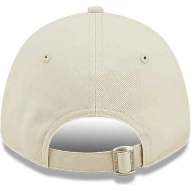 petten-gebogen-beige-verstelbaar-voor-kinderen-9forty-league-essential-van-los-angeles-dodgers-mlb-van-new-era