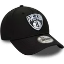 petten-gebogen-zwart-verstelbaar-9forty-print-infill-van-brooklyn-nets-nba-van-new-era