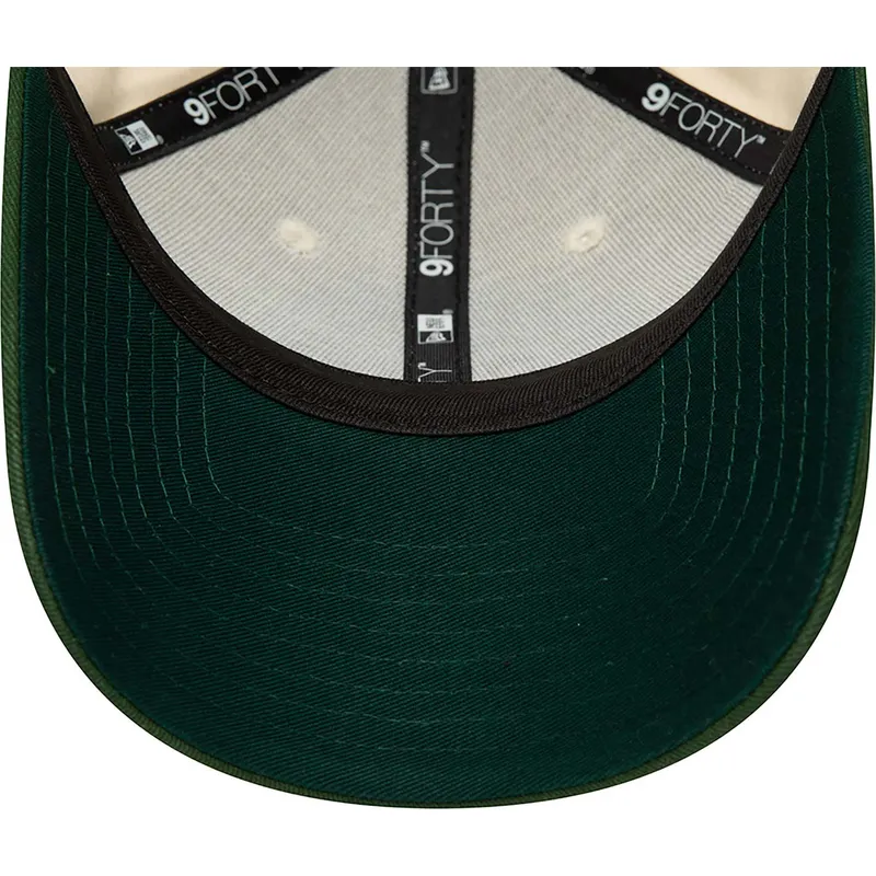 petten-gebogen-beige-verstelbaar-9forty-van-oakland-athletics-mlb-van-new-era