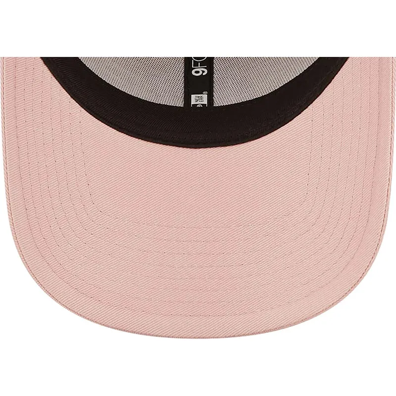 petten-gebogen-roze-verstelbaar-9forty-league-essential-van-new-york-yankees-mlb-van-new-era