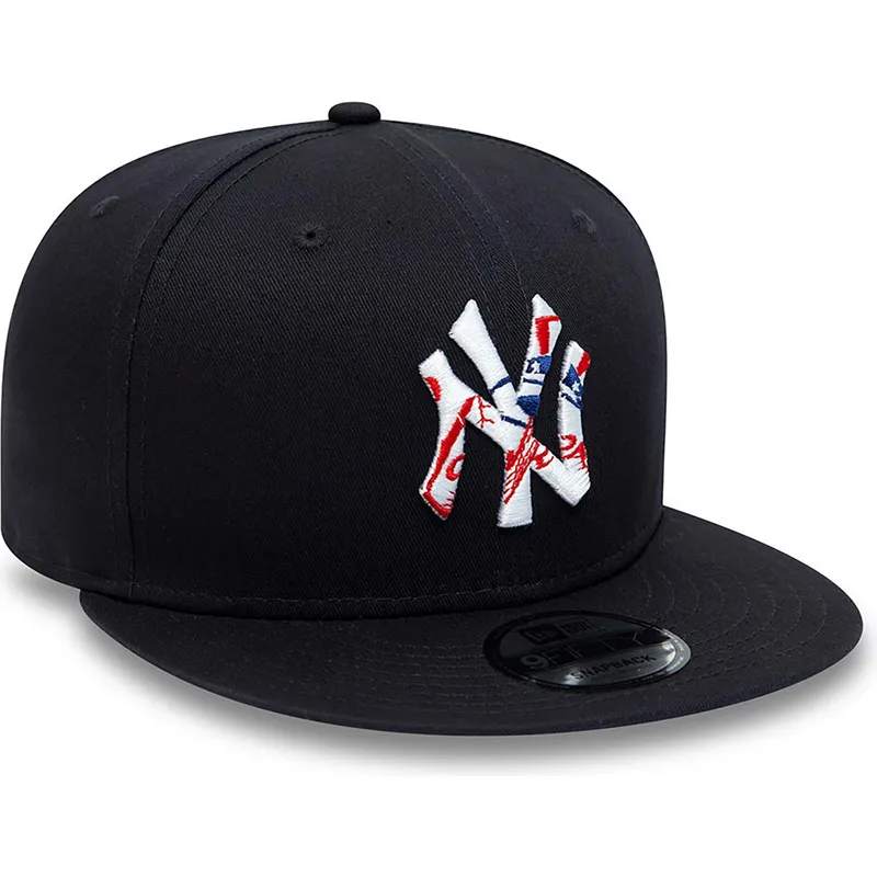 petten-plat-marineblauw-snapback-9fifty-team-infill-van-new-york-yankees-mlb-van-new-era petten-plat-marineblauw-snapback-9fifty-team-infill-van-new-york-yankees-mlb-van-new-era