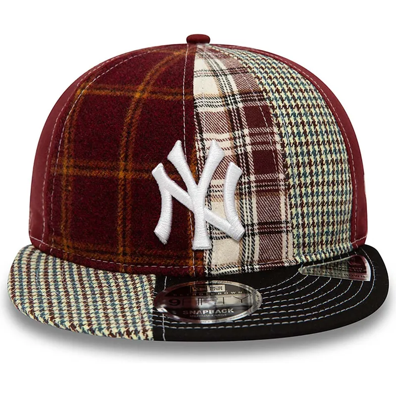 petten-plat-rood-verstelbaar-9fifty-patch-panel-van-new-york-yankees-mlb-van-new-era