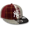 petten-plat-rood-verstelbaar-9fifty-patch-panel-van-new-york-yankees-mlb-van-new-era