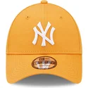 petten-gebogen-oranje-verstelbaar-9forty-league-essential-van-new-york-yankees-mlb-van-new-era
