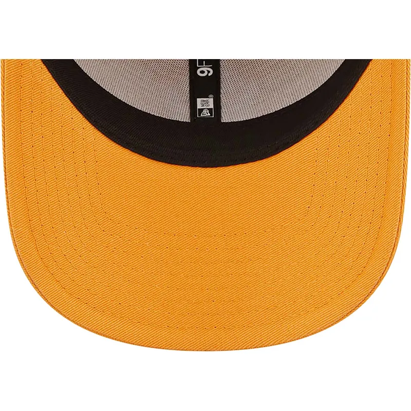 petten-gebogen-oranje-verstelbaar-9forty-league-essential-van-new-york-yankees-mlb-van-new-era