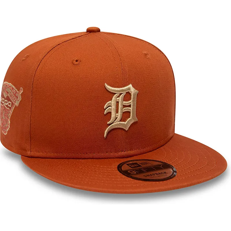 petten-plat-bruin-snapback-9fifty-side-patch-van-detroit-tigers-mlb-van-new-era petten-plat-bruin-snapback-9fifty-side-patch-van-detroit-tigers-mlb-van-new-era