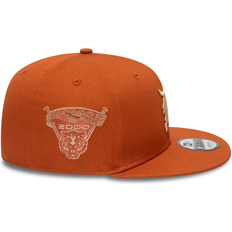 petten-plat-bruin-snapback-9fifty-side-patch-van-detroit-tigers-mlb-van-new-era petten-plat-bruin-snapback-9fifty-side-patch-van-detroit-tigers-mlb-van-new-era