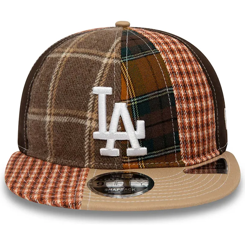 petten-plat-bruin-verstelbaar-9fifty-patch-panel-van-los-angeles-dodgers-mlb-van-new-era petten-plat-bruin-verstelbaar-9fifty-patch-panel-van-los-angeles-dodgers-mlb-van-new-era