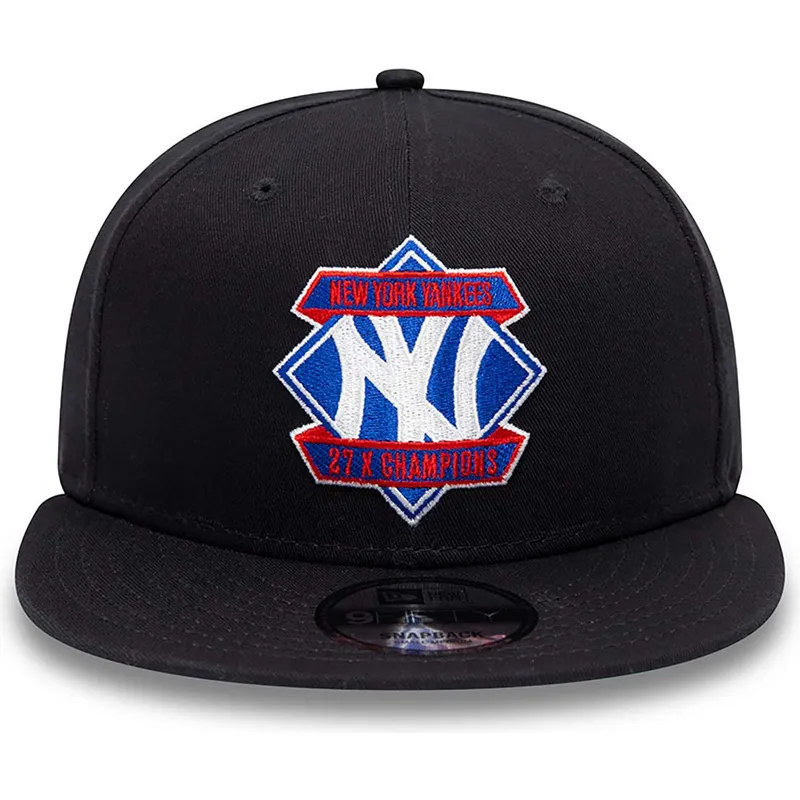 petten-plat-marineblauw-snapback-9fifty-diamond-patch-van-new-york-yankees-mlb-van-new-era
