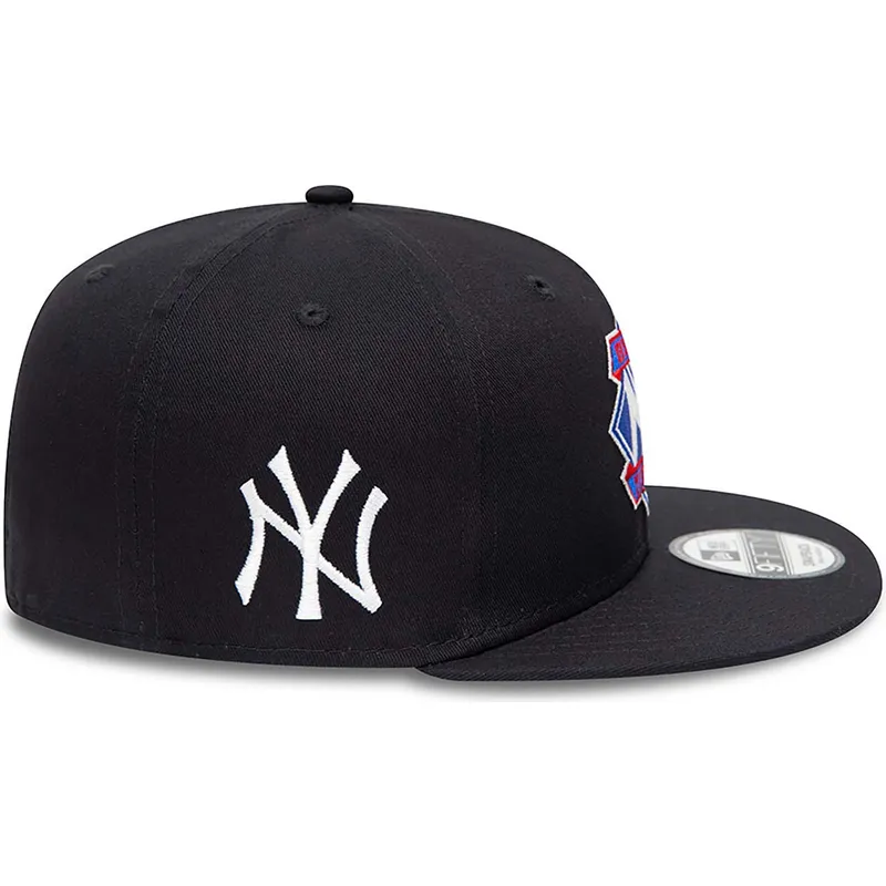 petten-plat-marineblauw-snapback-9fifty-diamond-patch-van-new-york-yankees-mlb-van-new-era