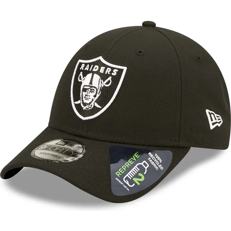 petten-gebogen-zwart-snapback-9forty-repreve-van-las-vegas-raiders-nfl-van-new-era