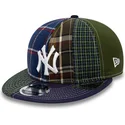 petten-plat-marineblauw-verstelbaar-9fifty-patch-panel-van-new-york-yankees-mlb-van-new-era
