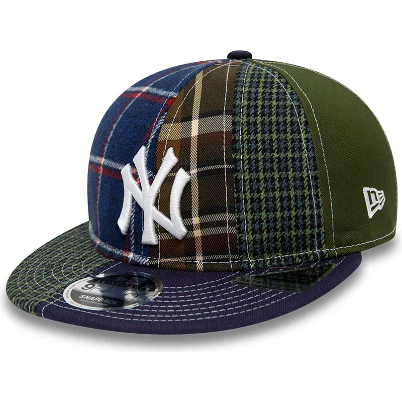 petten-plat-marineblauw-verstelbaar-9fifty-patch-panel-van-new-york-yankees-mlb-van-new-era