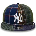 petten-plat-marineblauw-verstelbaar-9fifty-patch-panel-van-new-york-yankees-mlb-van-new-era