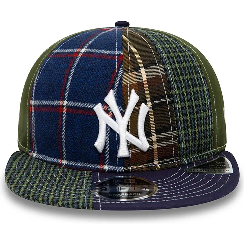petten-plat-marineblauw-verstelbaar-9fifty-patch-panel-van-new-york-yankees-mlb-van-new-era