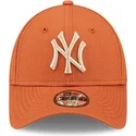 petten-gebogen-oranje-verstelbaar-voor-kinderen-9forty-league-essential-van-new-york-yankees-mlb-van-new-era