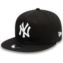 petten-plat-zwart-snapback-voor-kinderen-9fifty-essential-van-new-york-yankees-mlb-van-new-era