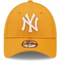 petten-gebogen-oranje-verstelbaar-voor-kinderen-9forty-league-essential-van-new-york-yankees-mlb-van-new-era