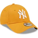petten-gebogen-oranje-verstelbaar-voor-kinderen-9forty-league-essential-van-new-york-yankees-mlb-van-new-era