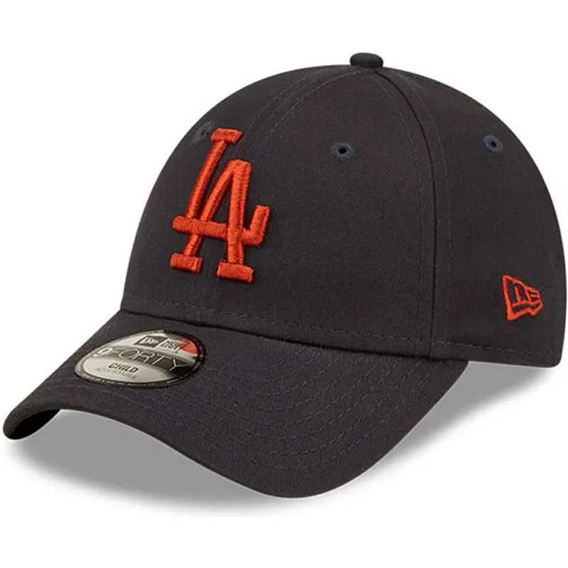petten-gebogen-marineblauw-verstelbaar-voor-kinderen-9forty-league-essential-van-los-angeles-dodgers-mlb-van-new-era