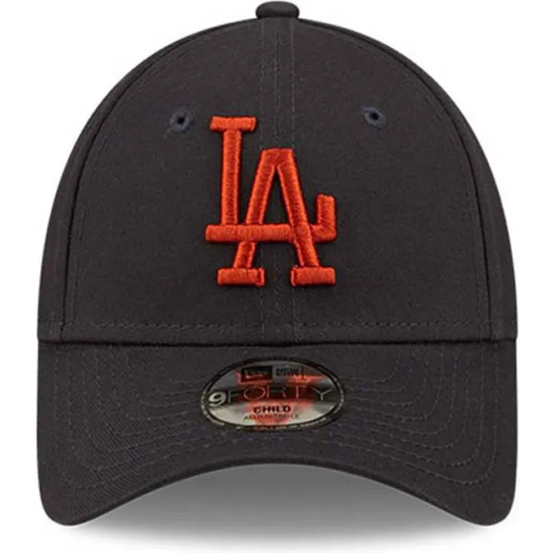 petten-gebogen-marineblauw-verstelbaar-voor-kinderen-9forty-league-essential-van-los-angeles-dodgers-mlb-van-new-era