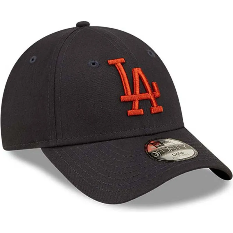 petten-gebogen-marineblauw-verstelbaar-voor-kinderen-9forty-league-essential-van-los-angeles-dodgers-mlb-van-new-era
