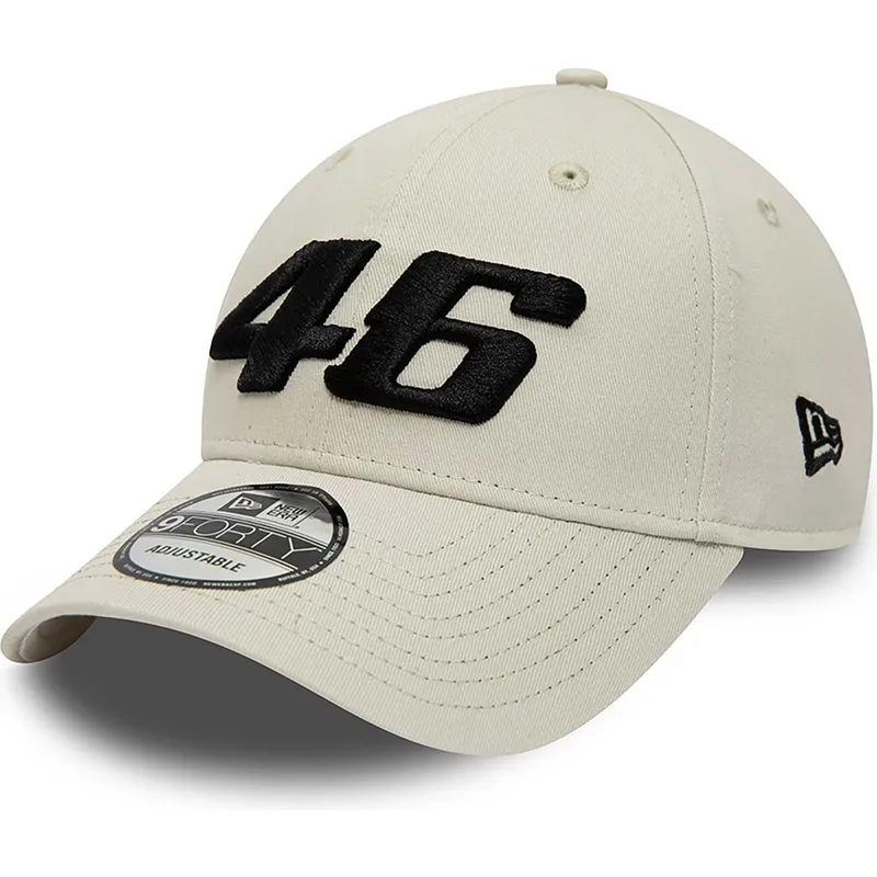petten-gebogen-beige-verstelbaar-valentino-rossi-vr46-9forty-essential-van-valentino-rossi-vr46-motogp-van-new-era