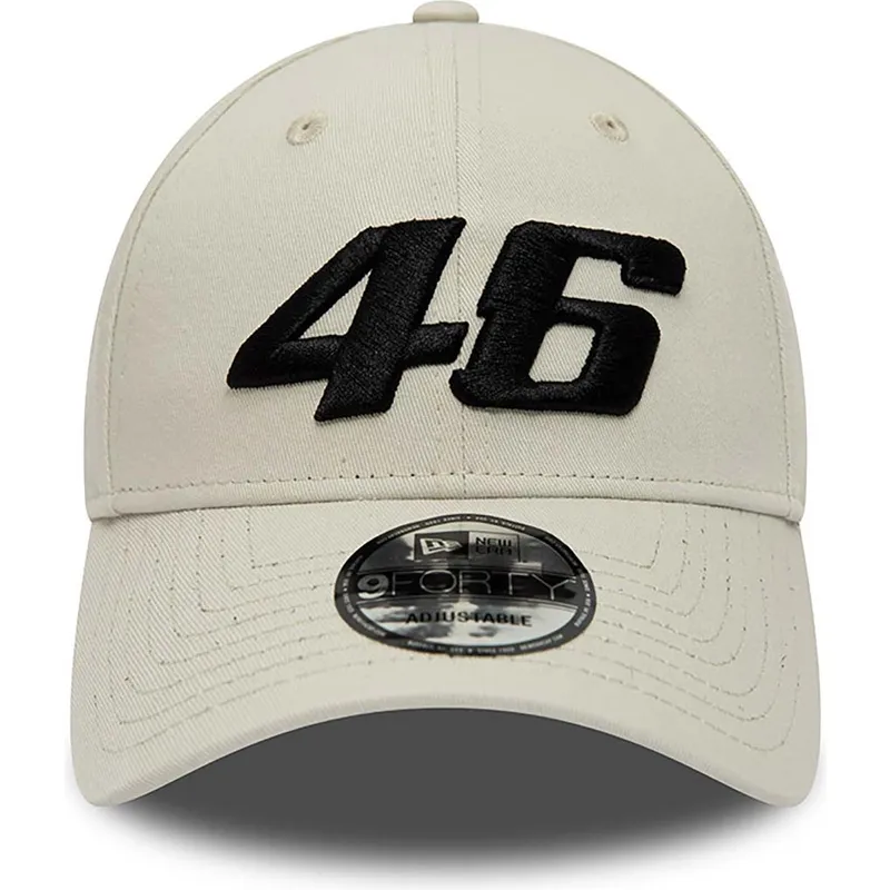 petten-gebogen-beige-verstelbaar-valentino-rossi-vr46-9forty-essential-van-valentino-rossi-vr46-motogp-van-new-era