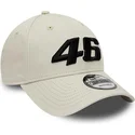 petten-gebogen-beige-verstelbaar-valentino-rossi-vr46-9forty-essential-van-valentino-rossi-vr46-motogp-van-new-era