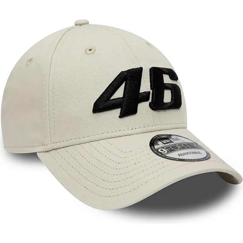 petten-gebogen-beige-verstelbaar-valentino-rossi-vr46-9forty-essential-van-valentino-rossi-vr46-motogp-van-new-era
