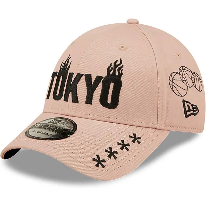 petten-gebogen-roze-verstelbaar-tokyo-9forty-graphic-van-new-era