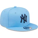 petten-plat-blauw-snapback-9fifty-league-essential-van-new-york-yankees-mlb-van-new-era
