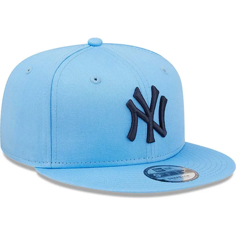 petten-plat-blauw-snapback-9fifty-league-essential-van-new-york-yankees-mlb-van-new-era
