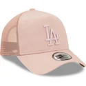 petten-gebogen-roze-snapback-a-frame-tonal-mesh-van-los-angeles-dodgers-mlb-van-new-era