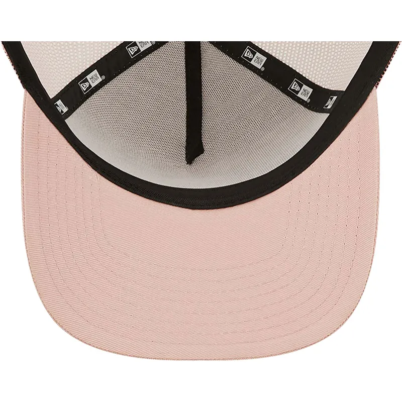 petten-gebogen-roze-snapback-a-frame-tonal-mesh-van-los-angeles-dodgers-mlb-van-new-era
