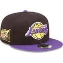petten-plat-zwart-snapback-9fifty-team-patch-van-los-angeles-lakers-nba-van-new-era