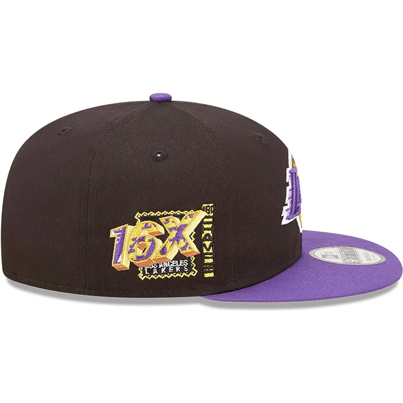petten-plat-zwart-snapback-9fifty-team-patch-van-los-angeles-lakers-nba-van-new-era