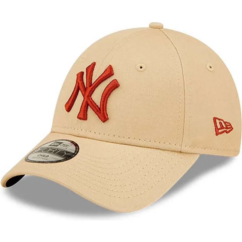 petten-gebogen-beige-verstelbaar-voor-kinderen-9forty-league-essential-van-new-york-yankees-mlb-van-new-era petten-gebogen-beige-verstelbaar-voor-kinderen-9forty-league-essential-van-new-york-yankees-mlb-van-new-era