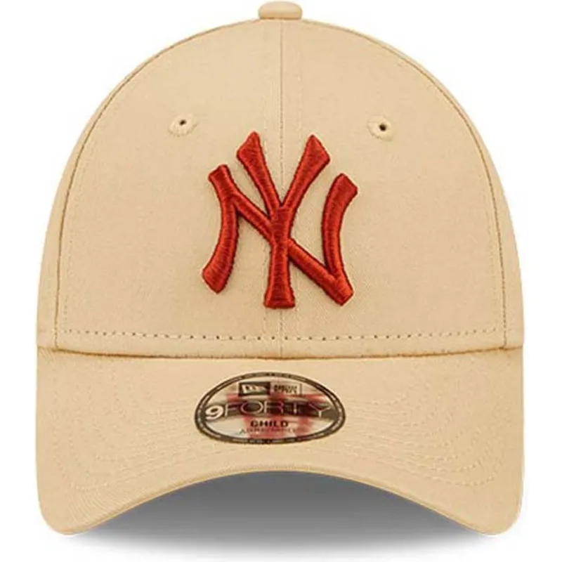 petten-gebogen-beige-verstelbaar-voor-kinderen-9forty-league-essential-van-new-york-yankees-mlb-van-new-era petten-gebogen-beige-verstelbaar-voor-kinderen-9forty-league-essential-van-new-york-yankees-mlb-van-new-era