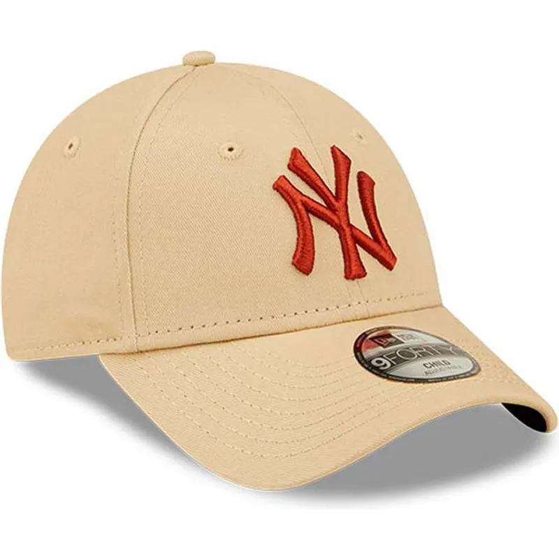 petten-gebogen-beige-verstelbaar-voor-kinderen-9forty-league-essential-van-new-york-yankees-mlb-van-new-era petten-gebogen-beige-verstelbaar-voor-kinderen-9forty-league-essential-van-new-york-yankees-mlb-van-new-era