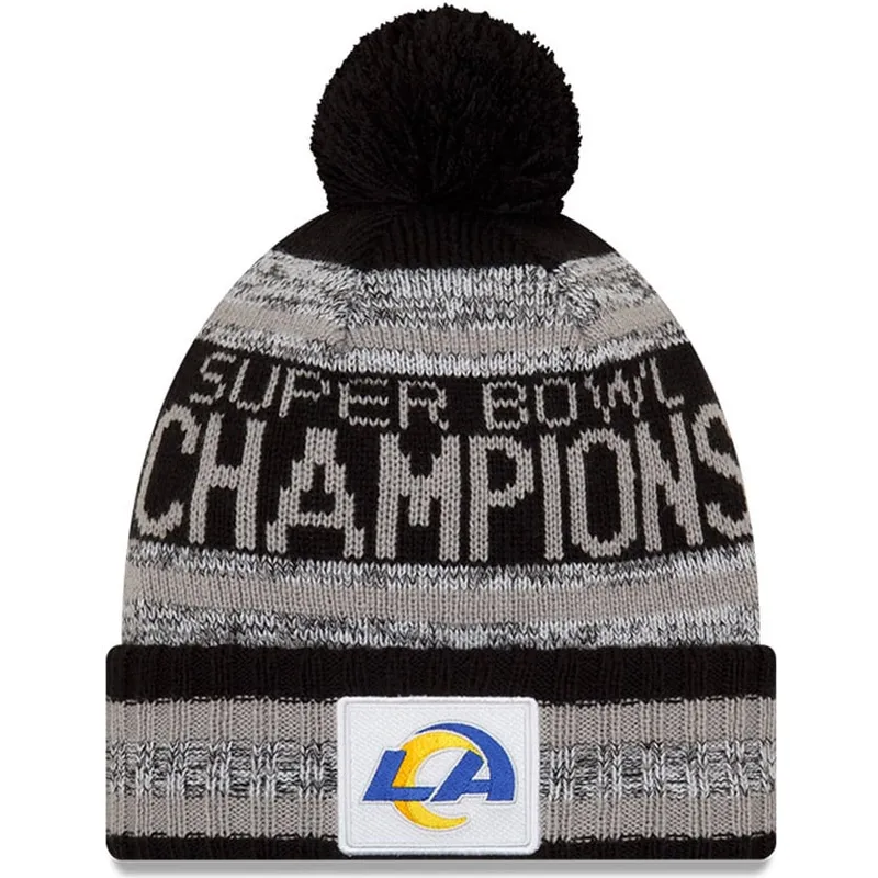 mutsen-pompon-zwart-parade-knit-super-bowl-champions-lvi-2022-van-los-angeles-rams-nfl-van-new-era