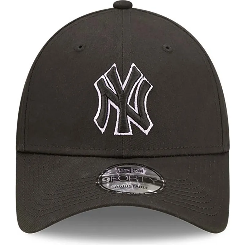 petten-gebogen-zwart-verstelbaar-9forty-team-outline-van-new-york-yankees-mlb-van-new-era