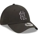 petten-gebogen-zwart-verstelbaar-9forty-team-outline-van-new-york-yankees-mlb-van-new-era