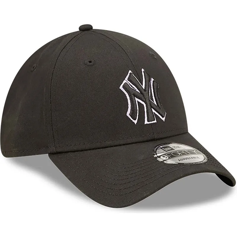 petten-gebogen-zwart-verstelbaar-9forty-team-outline-van-new-york-yankees-mlb-van-new-era