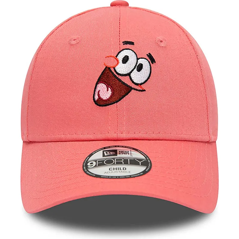 petten-gebogen-roze-verstelbaar-voor-kinderen-9forty-van-patrick-ster-spongebob-van-new-era